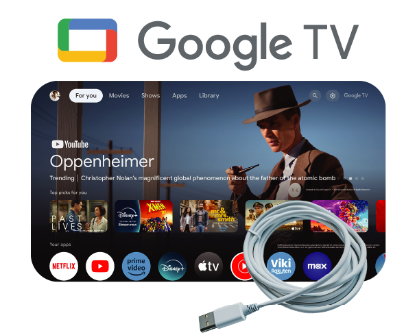 Google TV OS 16 USB